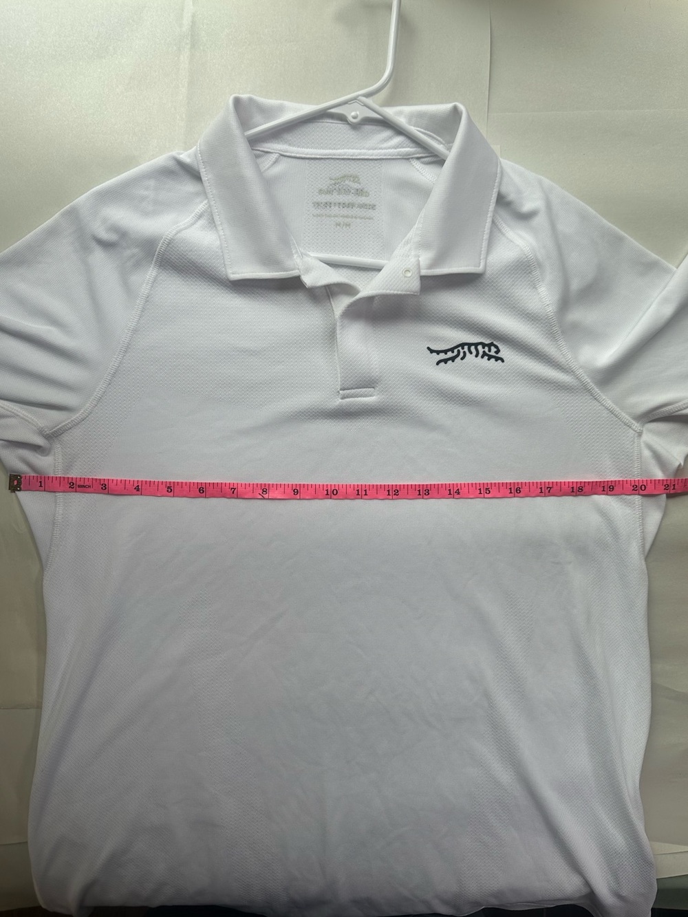Sun Day Red Core Polo White Snap Performance Golf Shirt Tiger Woods  Medium EUC! - Picture 8 of 12